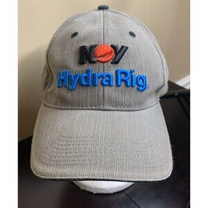 NOV Hydra Rig Baseball Cap Hat Gray Embroidered Adjustable Design Dynamix